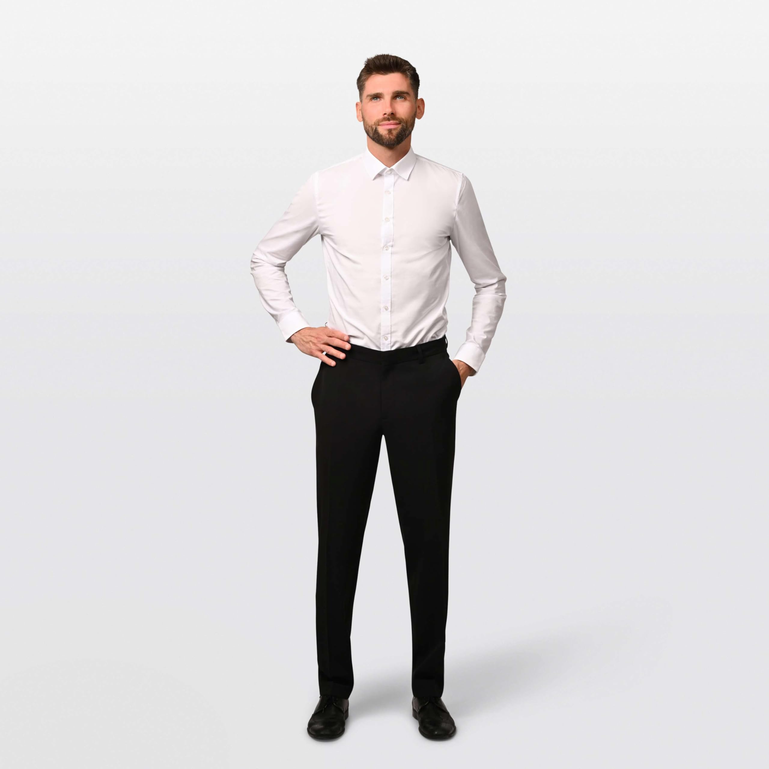 Herren Anzughose Hose mit Bügelfalte