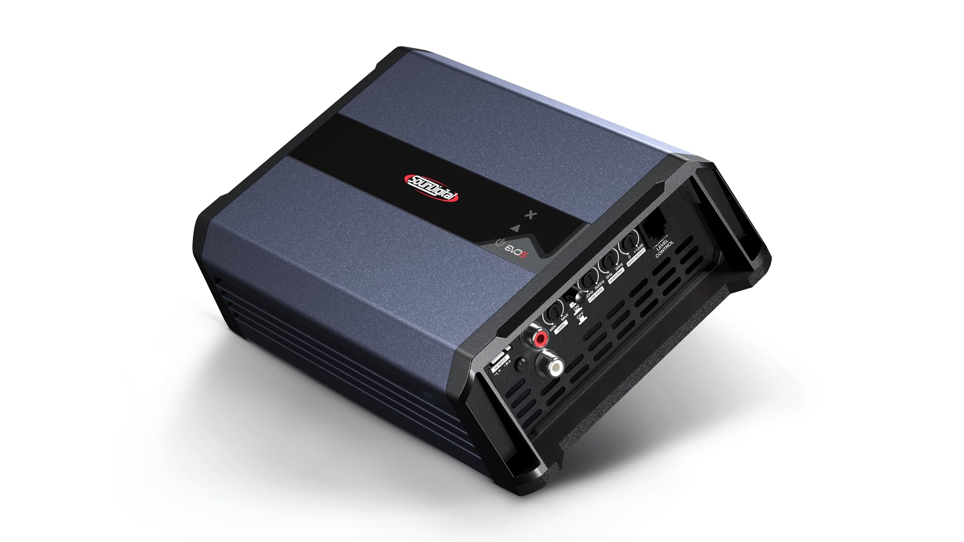 SounDigital 3000.1 EVO 5.0 - Amplificador de coche de 1 canal, amplificador de potencia RMS de 3000 W, 1 ohmio, filtro de paso alto/bajo ajustable, entrada RCA + HL | Bass Boost (mando a distancia) |