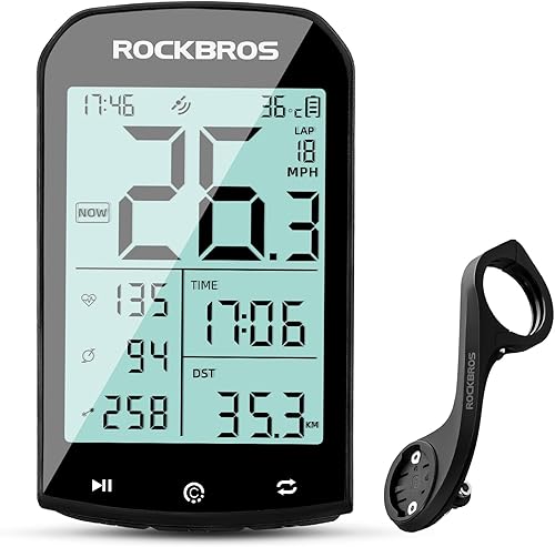 ROCKBROS Ordenador de bicicleta inalámbrico Ciclismo Computadoras ANT+ Bluetooth bicicleta velocímetro odómetro bicicleta con sensor de cadencia de
