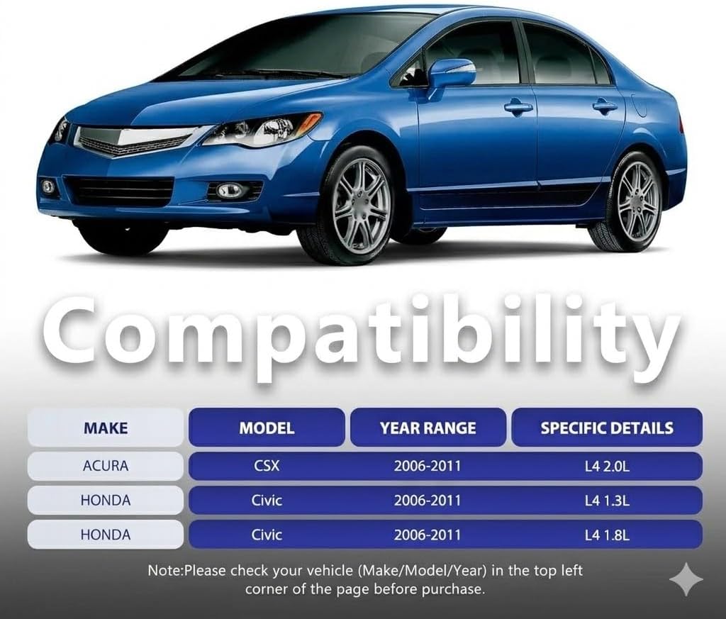 4pc Front Lower Control Arm Assembly & Ball Joint Kit for 06-11 Honda Civic 1.8L Non-Si, 06-11 Acura CSX, Suspension Parts K620382 K620383 K500069 K500070