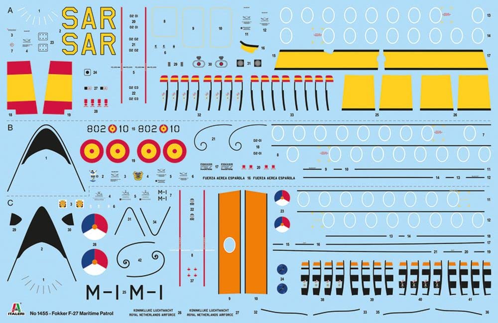 Italeri -1455 Fokker F-27 Maritime Patrol, 1:72 Scale, Model Kit, Plastic Model to Assemble, Model Making, IT1455 - Image 3