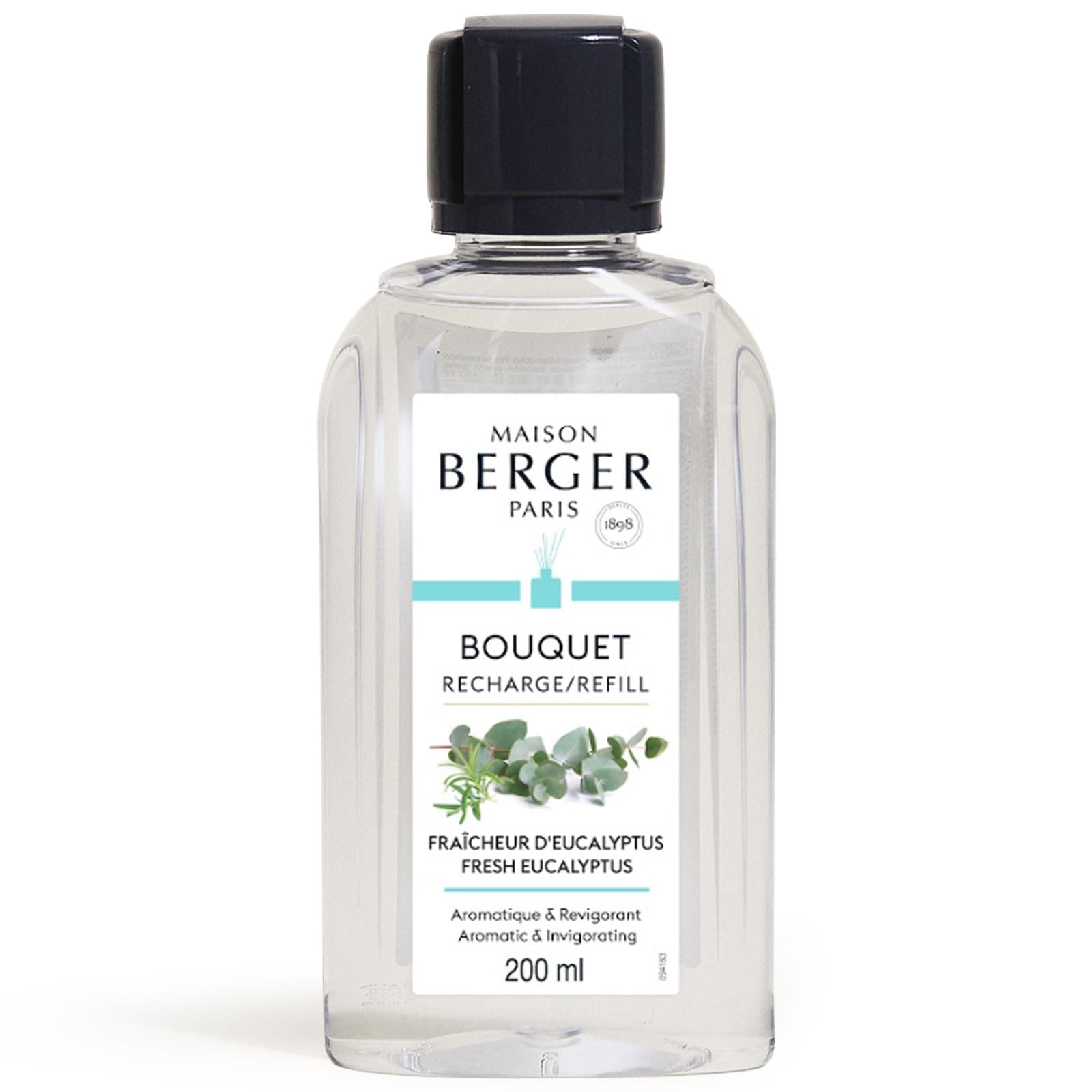 Lampe Berger Clear Refill Bottle For Fragrance Bouquet Fresh Eucalyptus 200 Ml
