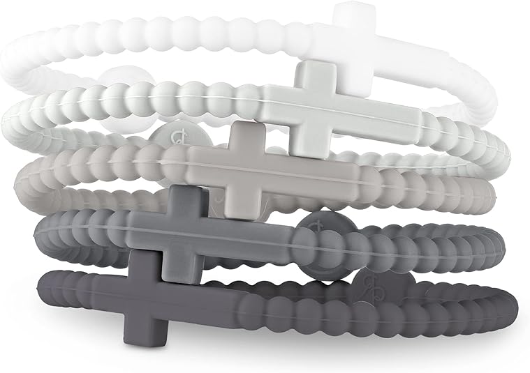 Ryan & Rose Jesus Bracelets - Cross Silicone Bracelet