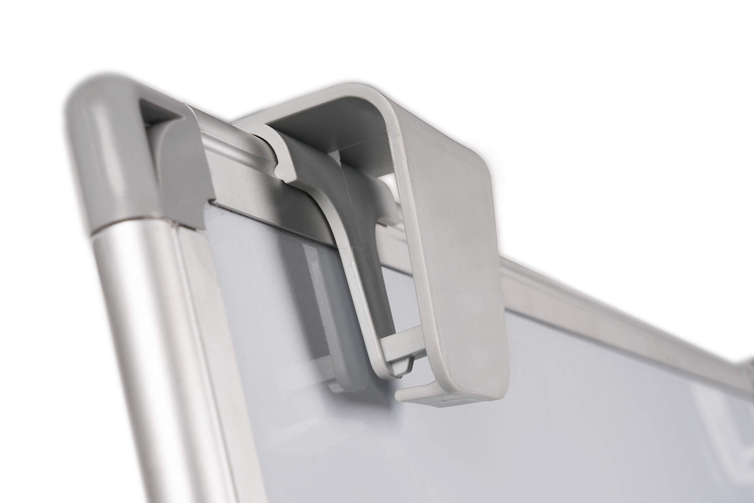 Lavagna Portablocco Magnetico Grigia, Lavagna A Fogli Mobili Treppiede Economico, Cornice in Aluminio Anodizzato, Dimensioni Pannello Euro - 700 x 1000 mm