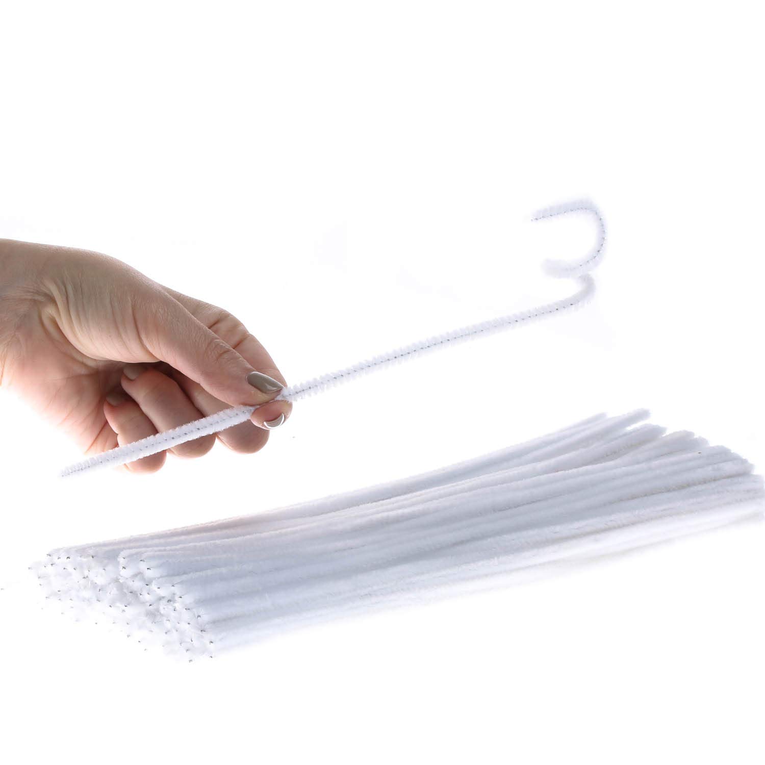 Factory Direct Craft Set of 1000 White Pipe Cleaners