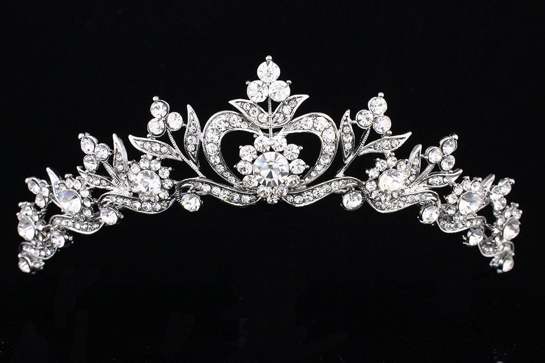Royal Bridal Crown Rhinestone Headpieces for Women Wedding Accessories for Bride