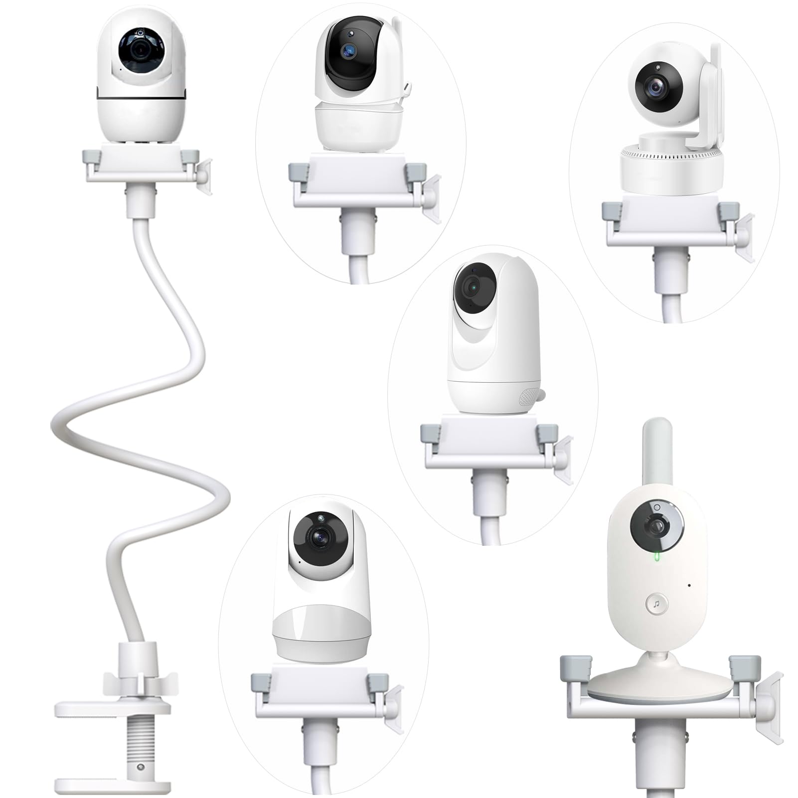 Derebir Babyphone Halterung Kamera Halterung Halter Baby Kamera Handyhalter Kompatibel für Philips Avent/Momcozy/GHB/Hellobaby/Blemil /jeeber-VB805PR Babyphone die meisten Babyphone