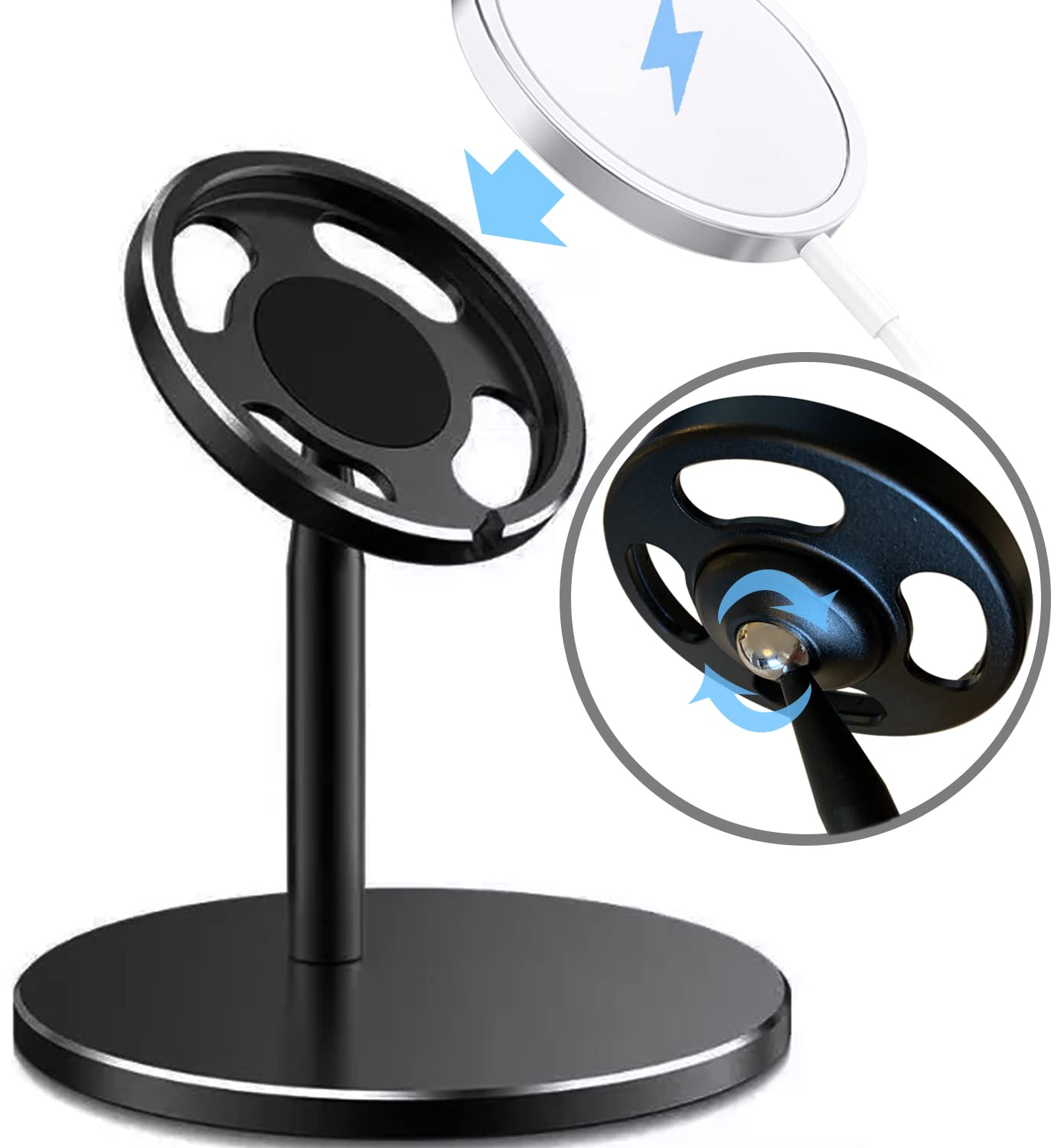 Amazon.co.jp: [XLAS] スマホ スタンド ワイヤレス充電器 スタンド 360