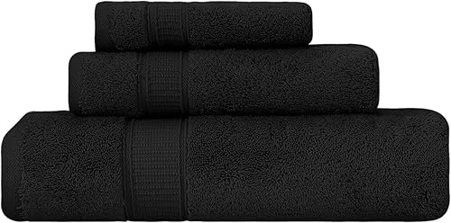 Miniatura 11 de Juego de 2 toallas de baño de lujo de La Hammam para baño, spa, gimnasio, ducha, piscina, dormitorio universitario Toallas de baño turcas