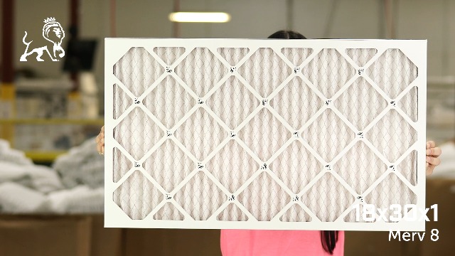 Image of Filter King 18x30x1 Air Filter (MERV 8) (6-Pack) Dust & Allergy Control AC Furnace Filters, MADE IN USA, HVAC, Pleated, Electrostatic (Actual Size: 17.5 x 29.5 x .75)