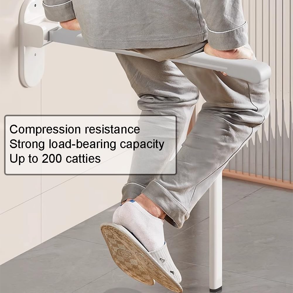 Asta di supporto per WC con design ribaltabile e pieghevole, aiuto per la sicurezza del bagno per anziani e assistenza alla mobilità