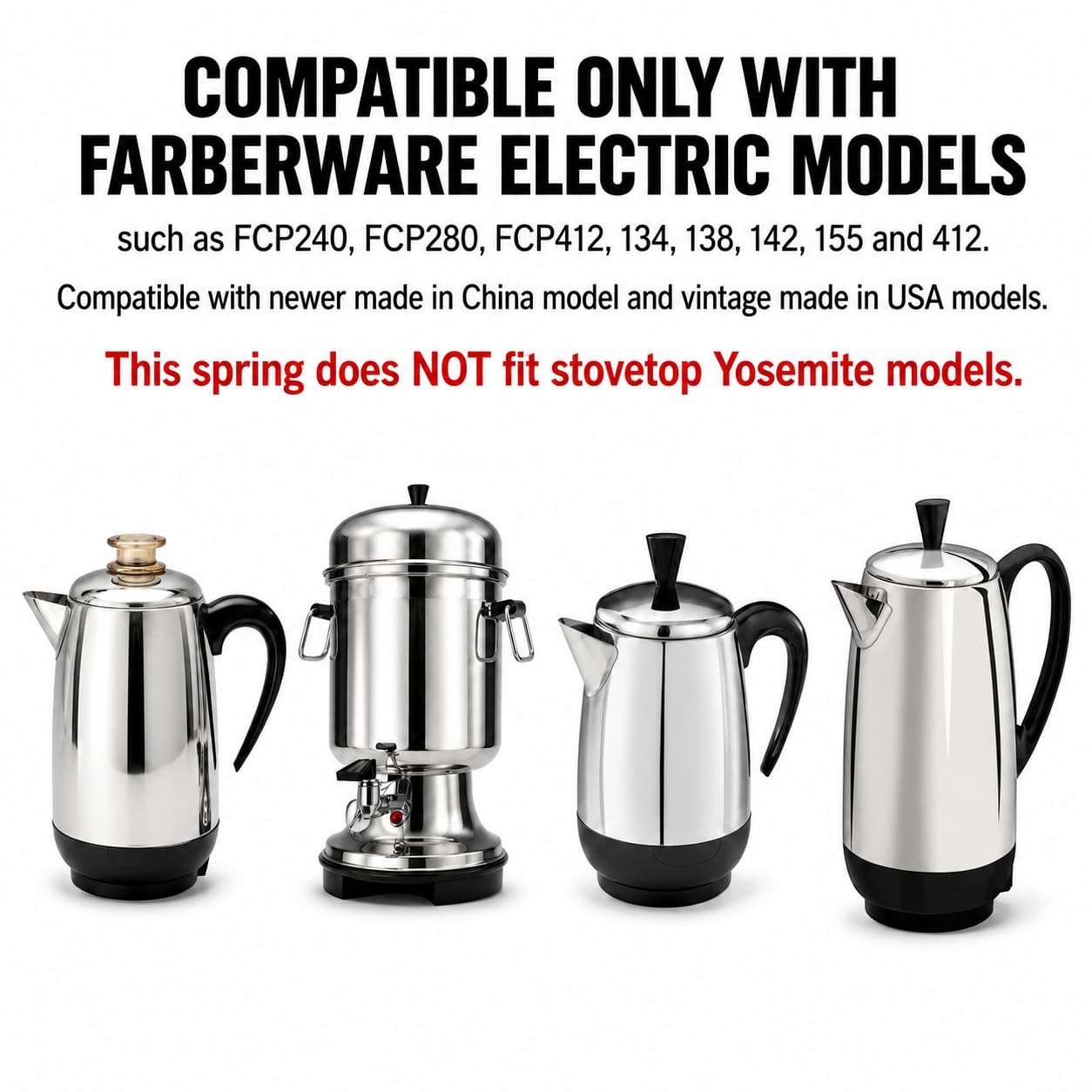 Primavera, para bombas de Faberware percolators.