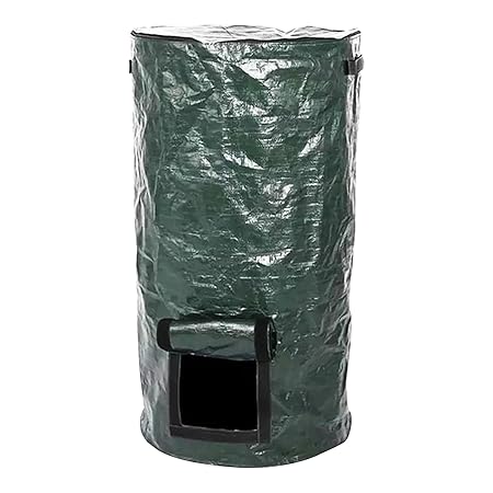 34 Gallon Green Compost Bin Garden Compost Bin Bags, Compost Bin Bags for Garden Yard Garbage Cans