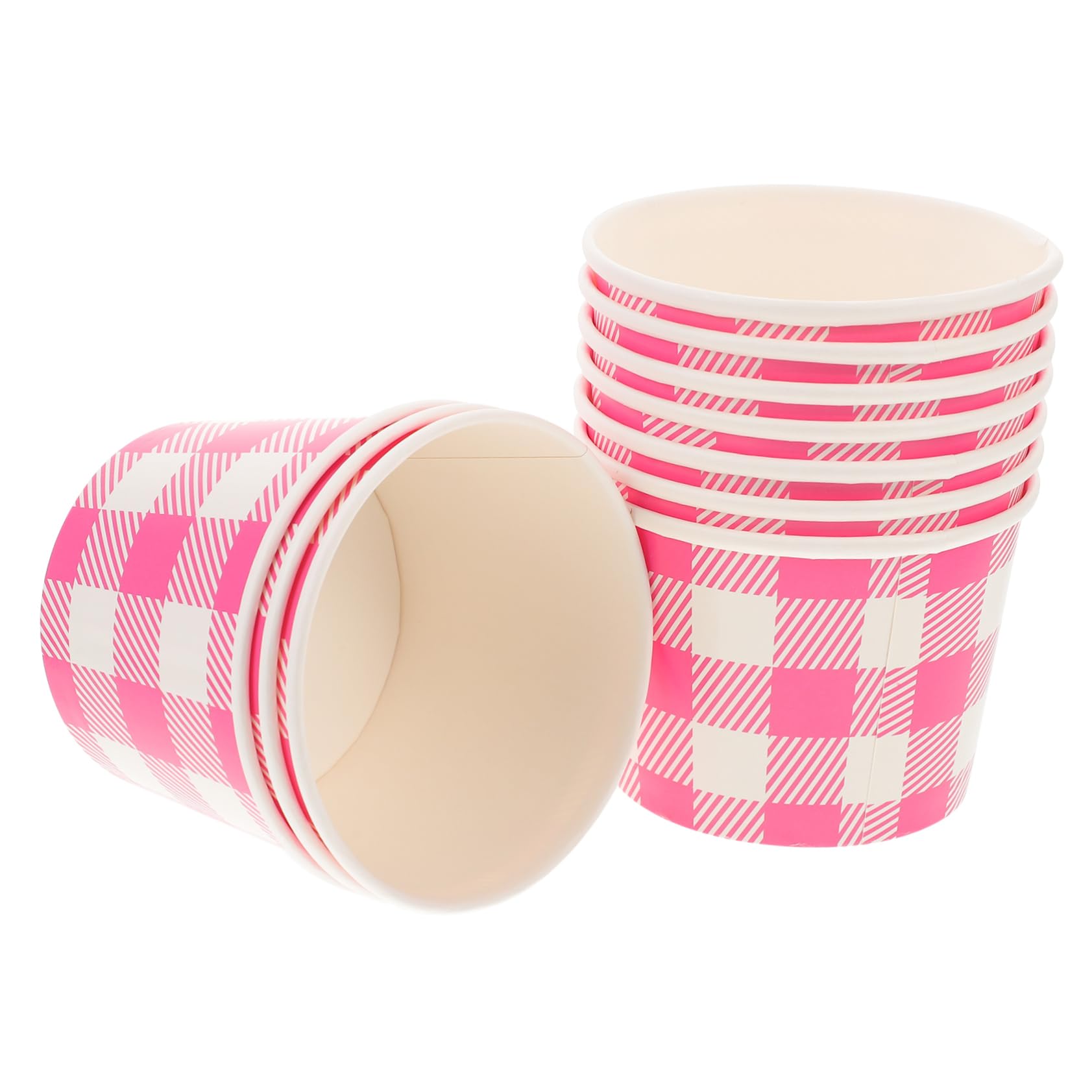 MAGICLULU 30 Pz Coppa Gelato Contenitori Per Alimenti Tazze Da Dessert Contenitori Per Yogurt Contenitore Per Dolci Tazze Di Budino Allo Yogurt Trattare Le Tazze Per Lo Yogurt Carta Rosa