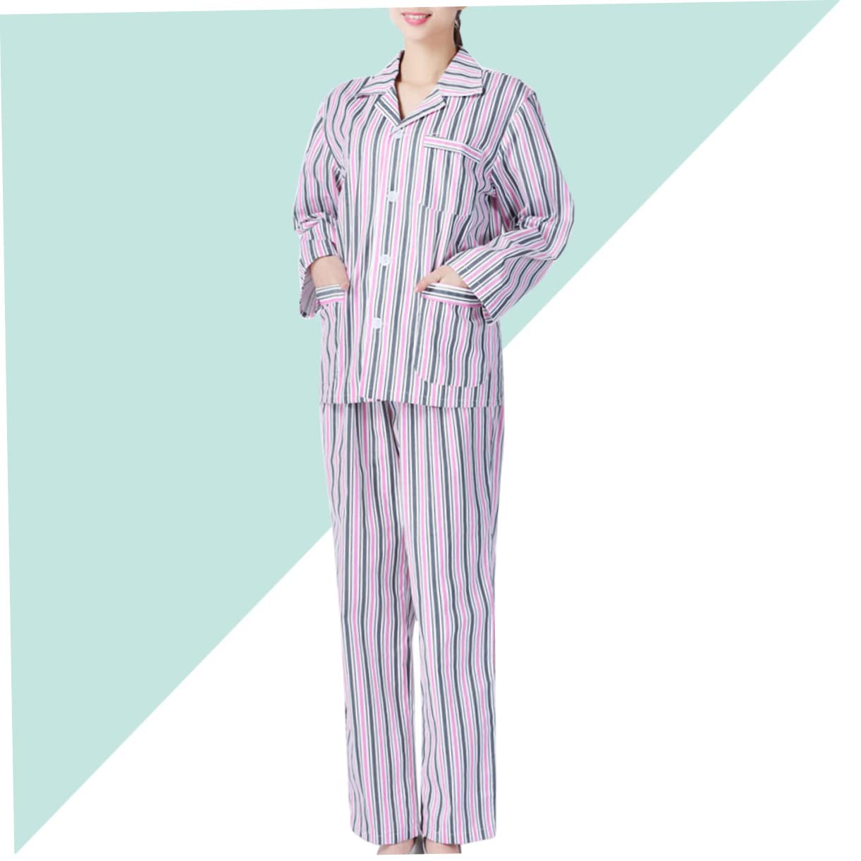 VALICLUD 2 Set Camicie da Notte di Cotone Paziente Vestito per Ospedale USA E Getta Paziente Veste Uomini Pigiami Ospedale Vestiti Infermiera Scrub Camice Perdere