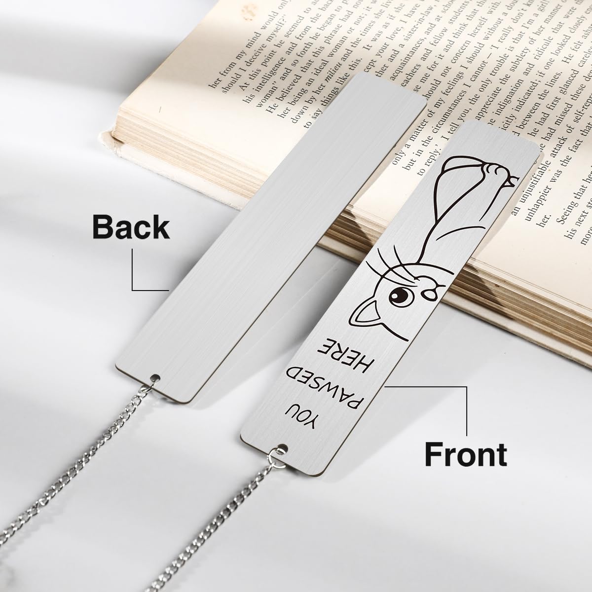 Bonitos regalos para gatos, divertido marcapáginas de metal para leer mujeres, accesorios de libros para niñas amantes de los gatos, regalo de jubilación para mujeres, amantes de los libros,