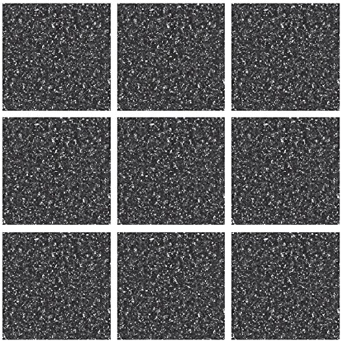 Pack of 10 Tile Stickers-Black Stone Effect Mosaic self Adhesive Wall Art Decor Tile transfers Bathroom backsplash Kitchen splashbacks Peel and Stick Cover