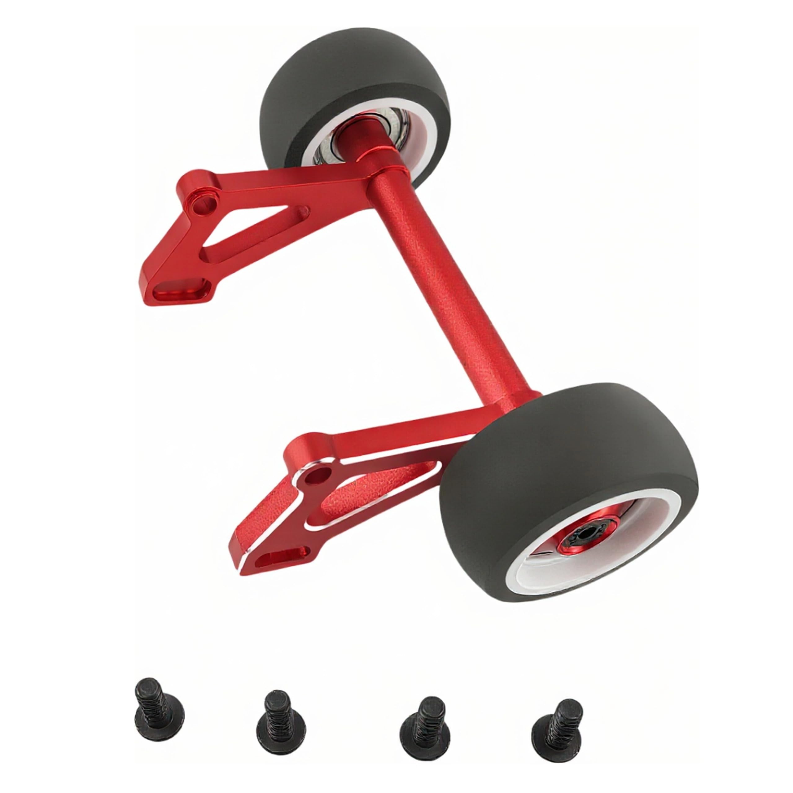 Adjustable Aluminum Wheelie Bar Upgrade for ARRMA 1/8 Kraton 6S EXB AVC V6 4X4 RTR – Fits ARA8608V6, ARA8708V6, ARA8708T1 RC Cars (Red)