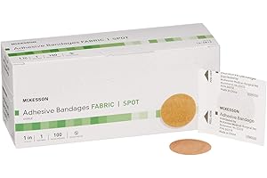 McKesson Adhesive Bandages, Sterile Fabric Spot - The Healing Power for Sensitive Faces