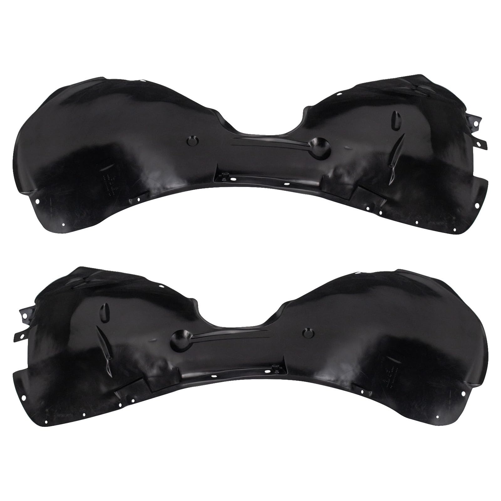 TRQ Inner Fender Liner Set Compatible with 2009-2013 Volvo C30 VO1248115 VO1249115