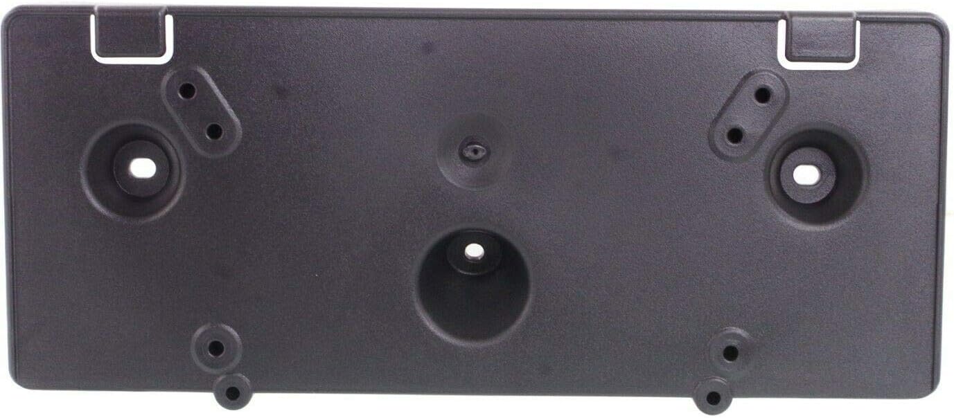 DAT AUTO PARTS Front Bumper License Plate Frame Tag Mounting Bracket Holder Replacement for 2016-2017 Ford Explorer Black Textured Plastic FO1068158 FB5Z17A385AA