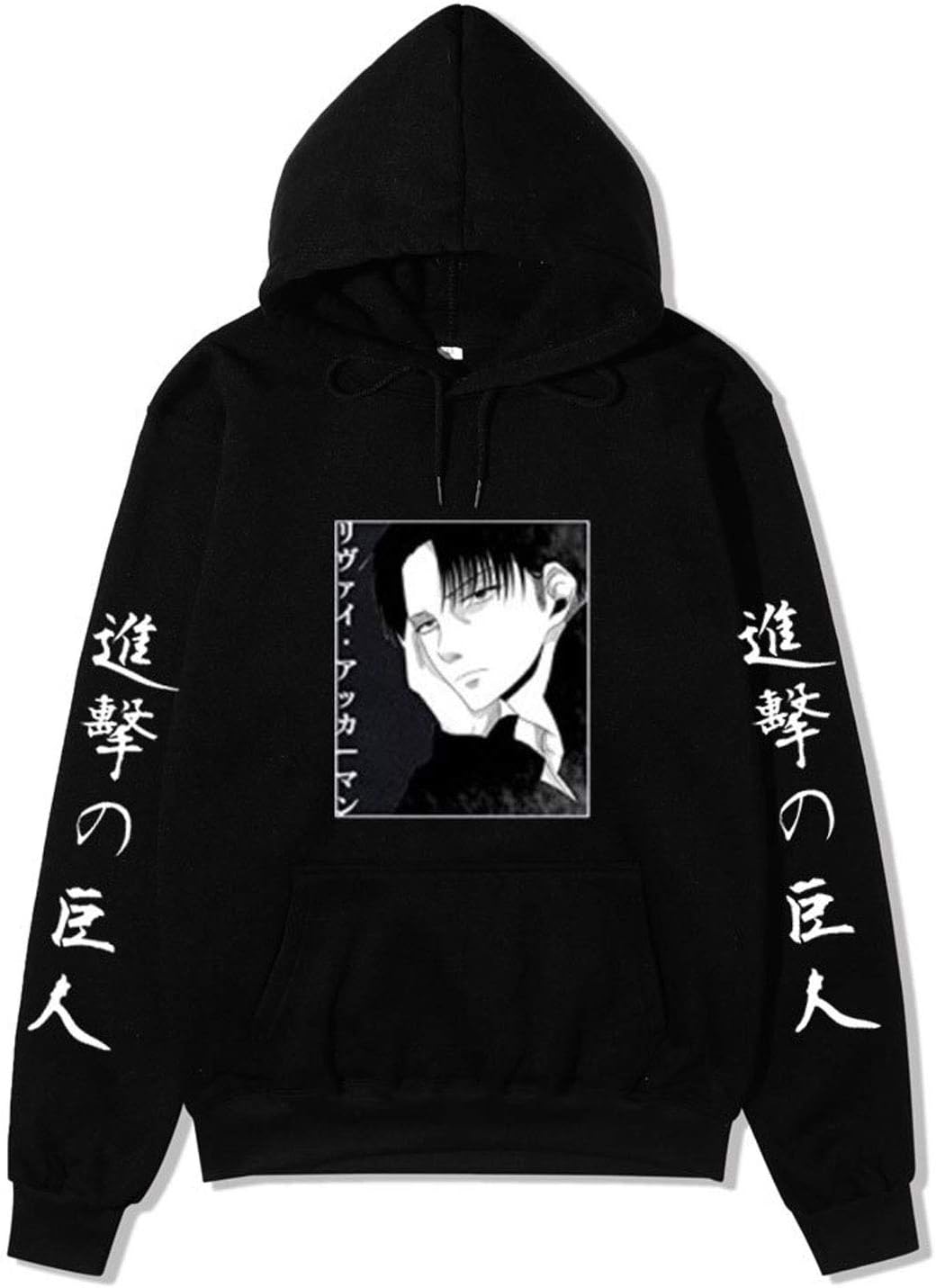 Attack on Titan 3D Print Hoodie Anime Sweatshirt Pullover Eren Jaeger Anime Cosplay Costume Unisex Sportswear Hooded Pullover Long Sleeve with Kangaroo Pocket