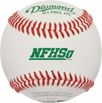 Diamond Nfhs Professional League Leather Baseballs 12 Ball Pack