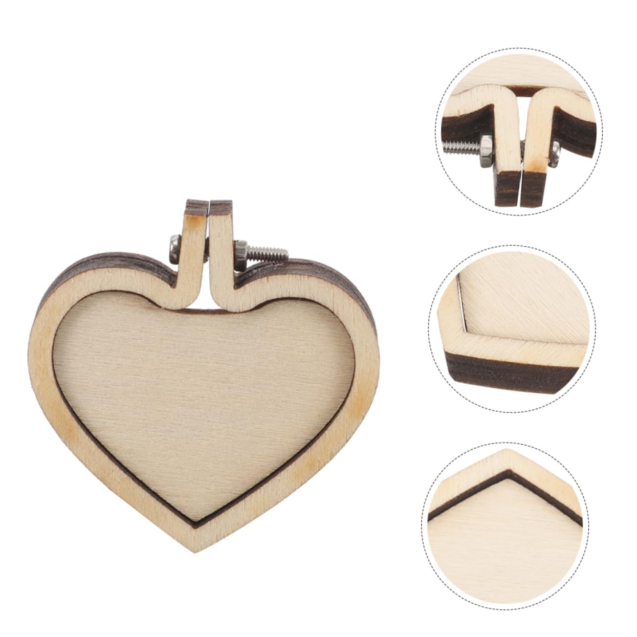 SHINEOFI 4 Juegos Mini Colgante Bordado Anillos Aros De Bordado Para Decorar Mini Aro De Punto De Cruz Elaboración De Colgantes Bordados Marcos De Punto De Cruz De Madera 8 Uds * 4