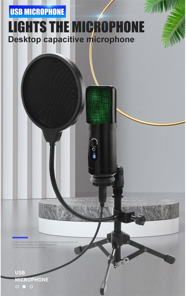 USB Microphone Professional Condenser Microphone Notebook Computer Type-c Mobile Phone Universal Microphone