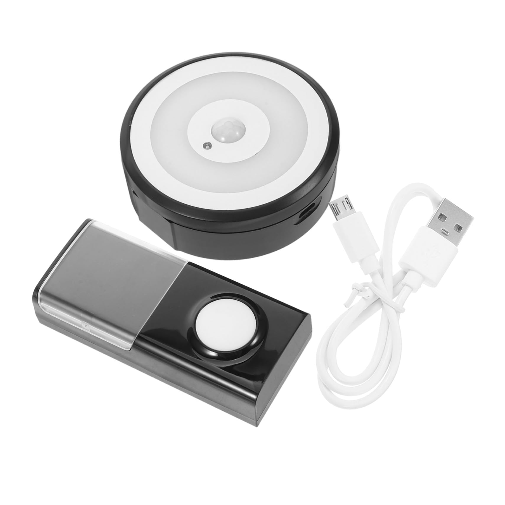 Sonnette sans fil USB LIFKOME sans batterie récepteur noir moderne