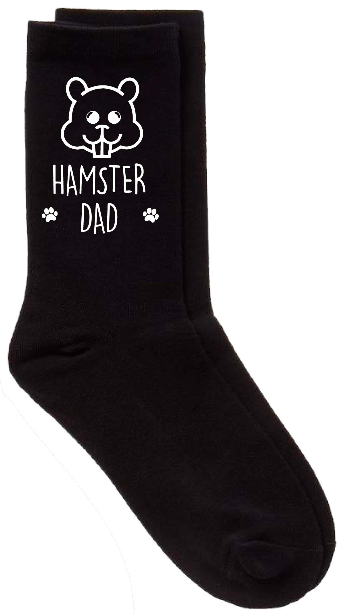 60 Second Makeover Limited Mens Hamster Dad Black Calf Socks Birthday Fathers Dad Husband Boyfriend Pet Present