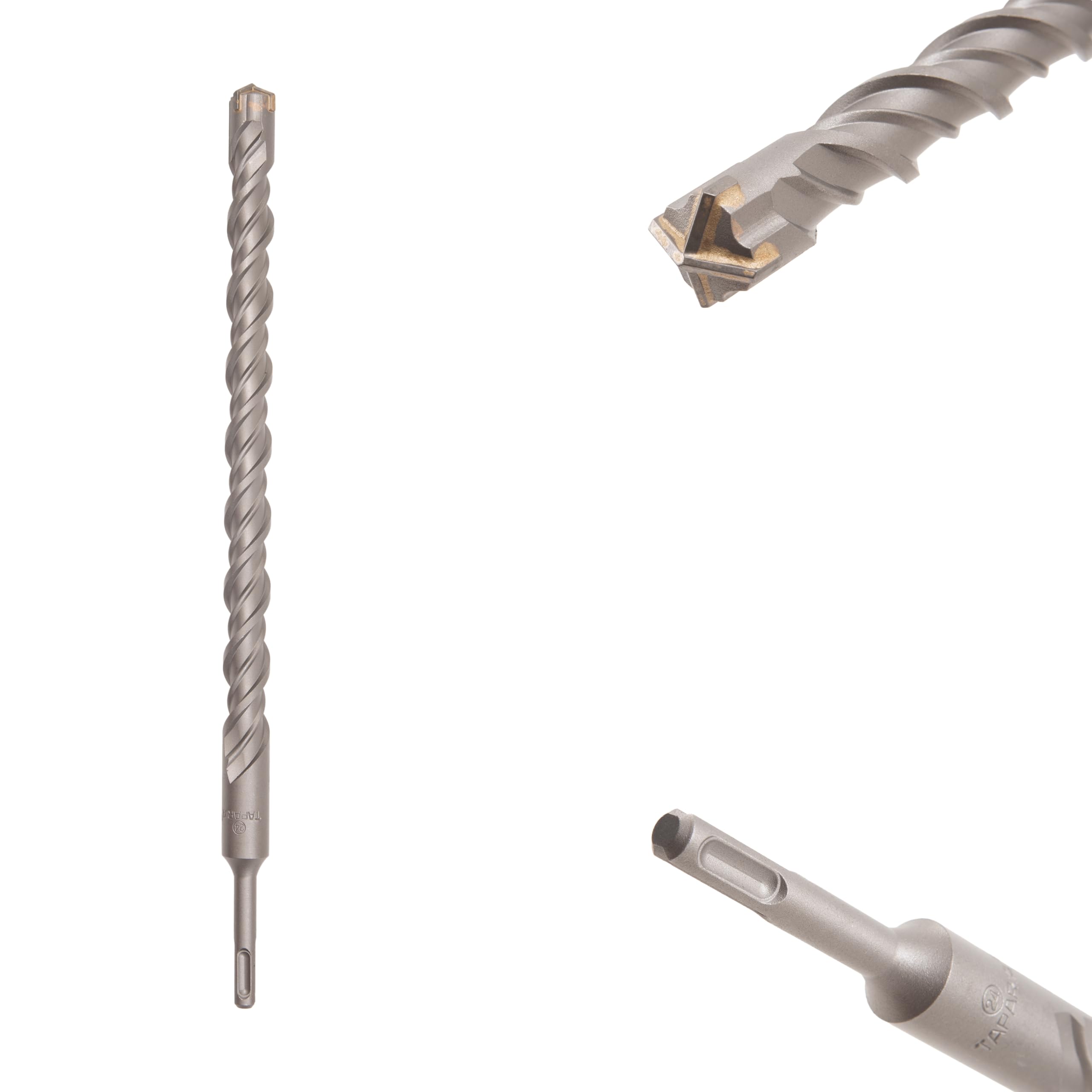 TAPARIA 24mm Cross Point Tip SDS Plus Hammer Drill Bit for Concrete/Masonry Drilling (HDC 24400, 24x340x400 mm)-Home, DIY, Professional, Construction, Brick, Wall-Drilling-image-29