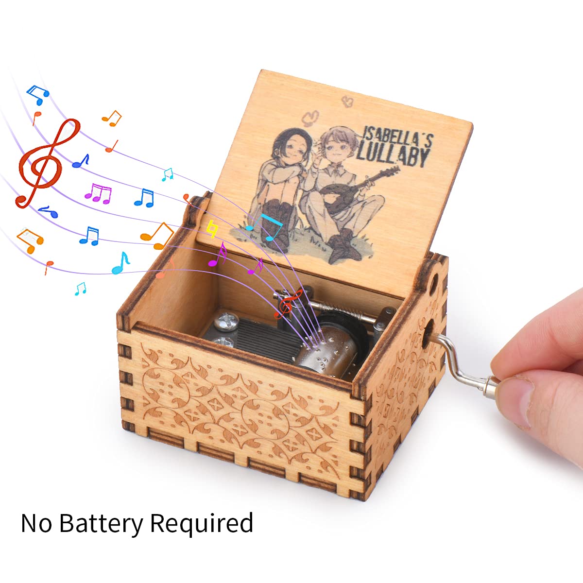 Amazon.com: Fonture Wood Musical Box, The Promised Neverland Music