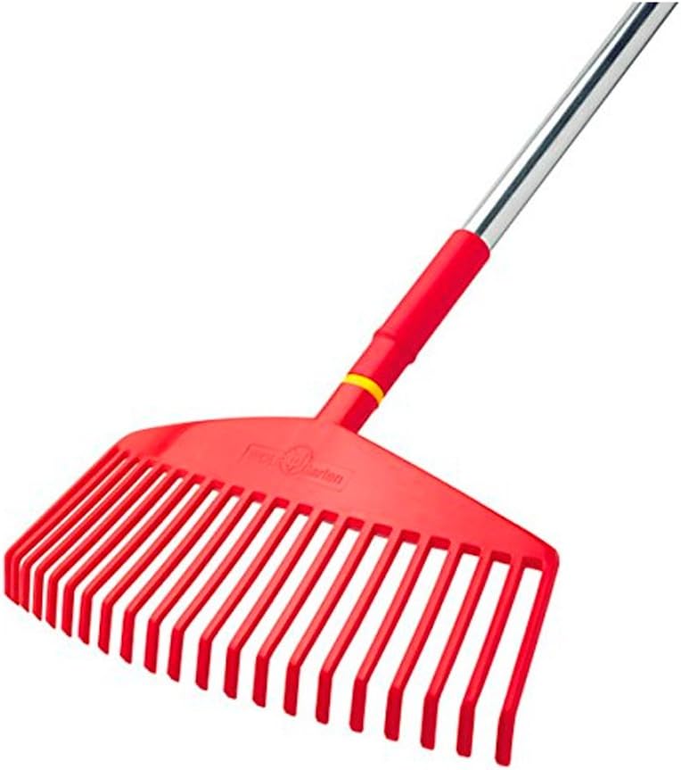 WOLF Garten UIMC Multi-Change Leaf Rake Lawn Care Tool Head, Red, 46.5x6.5x4.2 cm