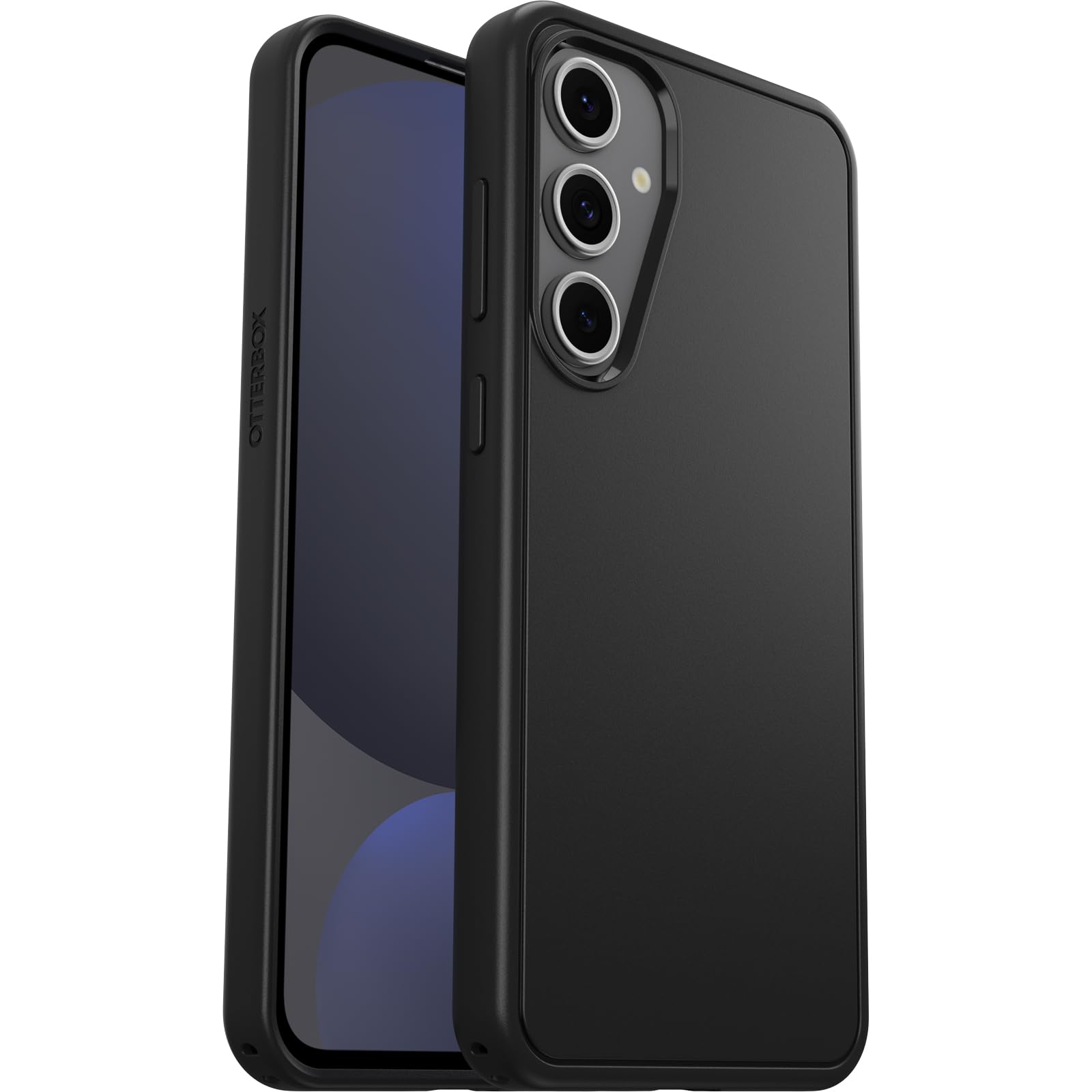 OtterBox Symmetry Hülle für Samsung Galaxy S24 FE, sturzsicher, schützende dünne Hülle, 3X getestet nach Militärstandard, Schwarz