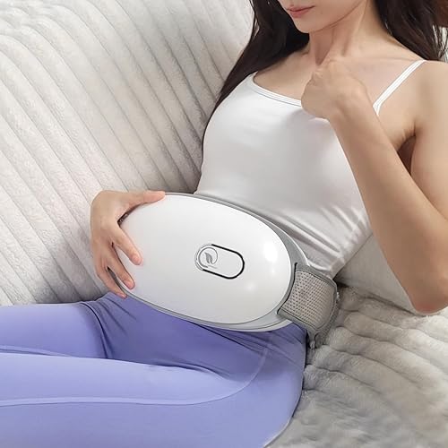 Miniatura 1 de Cinturón de masaje abdominal inalámbrico, máquina de vibración adelgazante portátil con doble rotación y calefacción, 3 modos de masajeador de