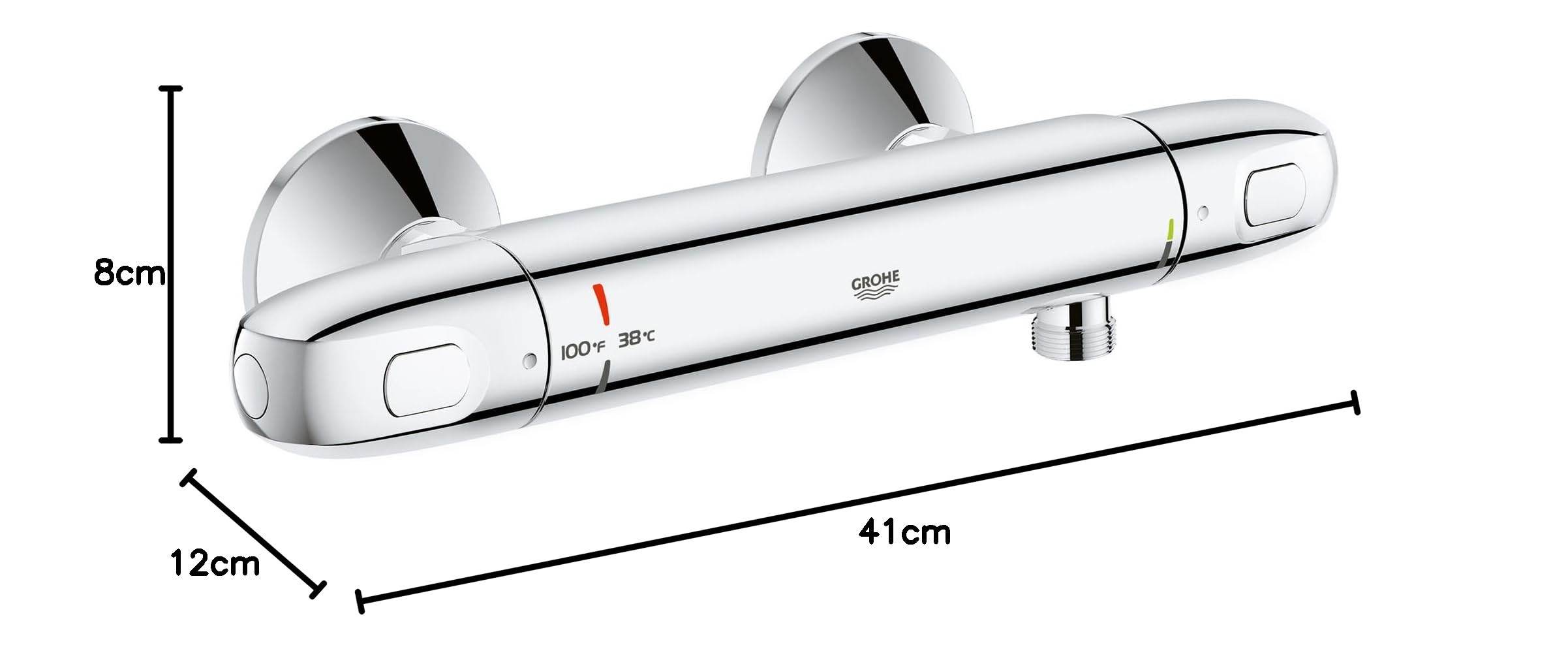 Grohtherm 1000 - Válvula termostática de ducha con 2 asas