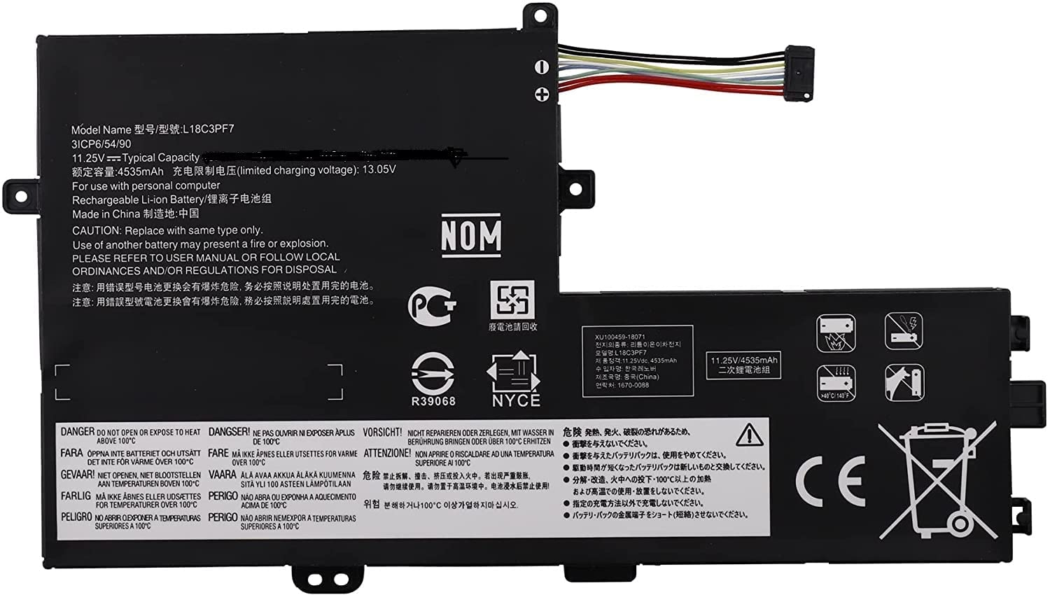 Wefly L18M3PF7 Laptop Battery Compatible for Lenovo ideapad S340-14IML/14API/14IIL/14IWL C340-15IWL/15IIL S340-15IWL/15API/15IIL Flex15IWL Series L18C3PF7 L18L3PF3 L18L3PF2 L18M3PF6 Laptop Battery (B0CPT75SQN) Amazon Price History, Amazon Price Tracker