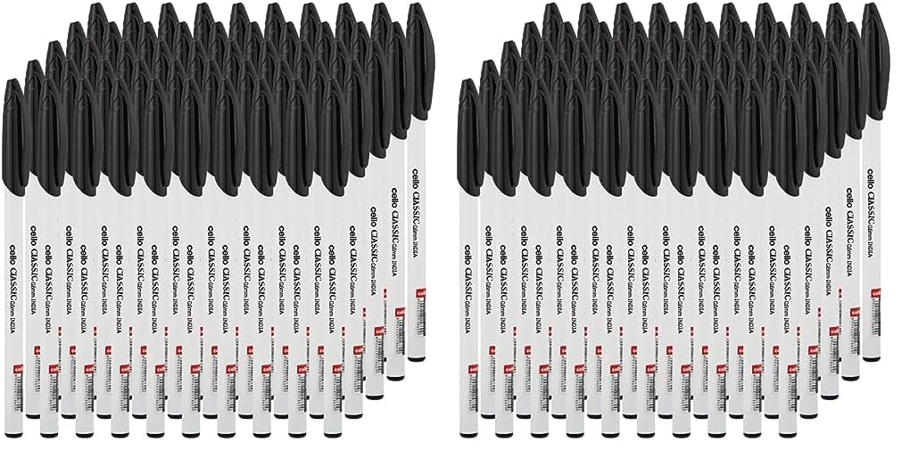 Classic Ball Pen 0.7Mm / 0.6 mm Box Of 50Pc Black, Classic7-50Bl