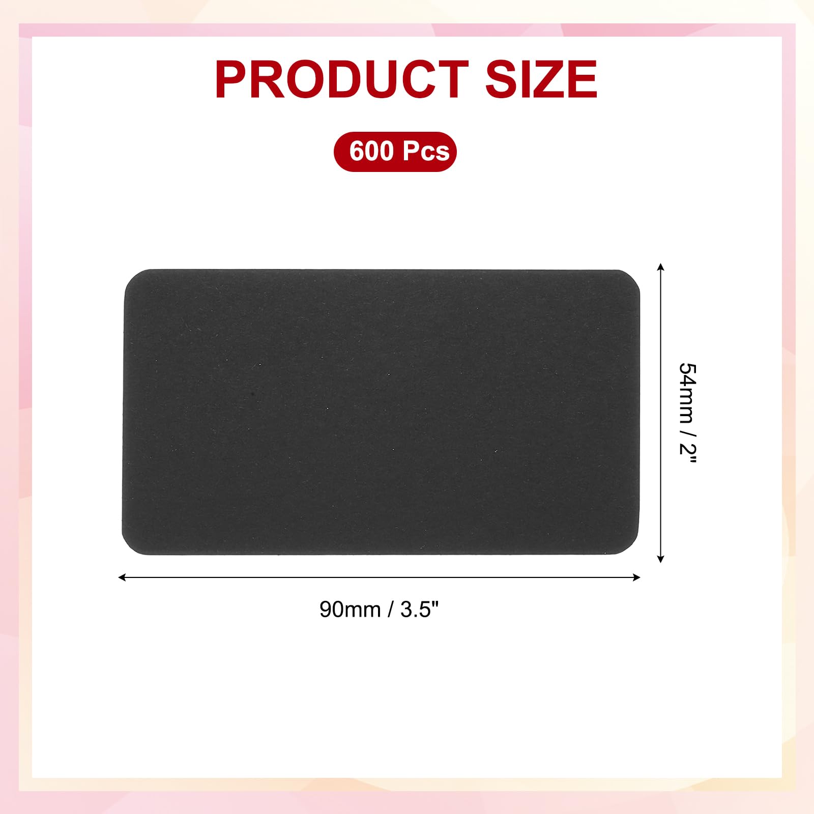 PATIKIL 3.5"x2" Blank Paper Business Cards - Image 2