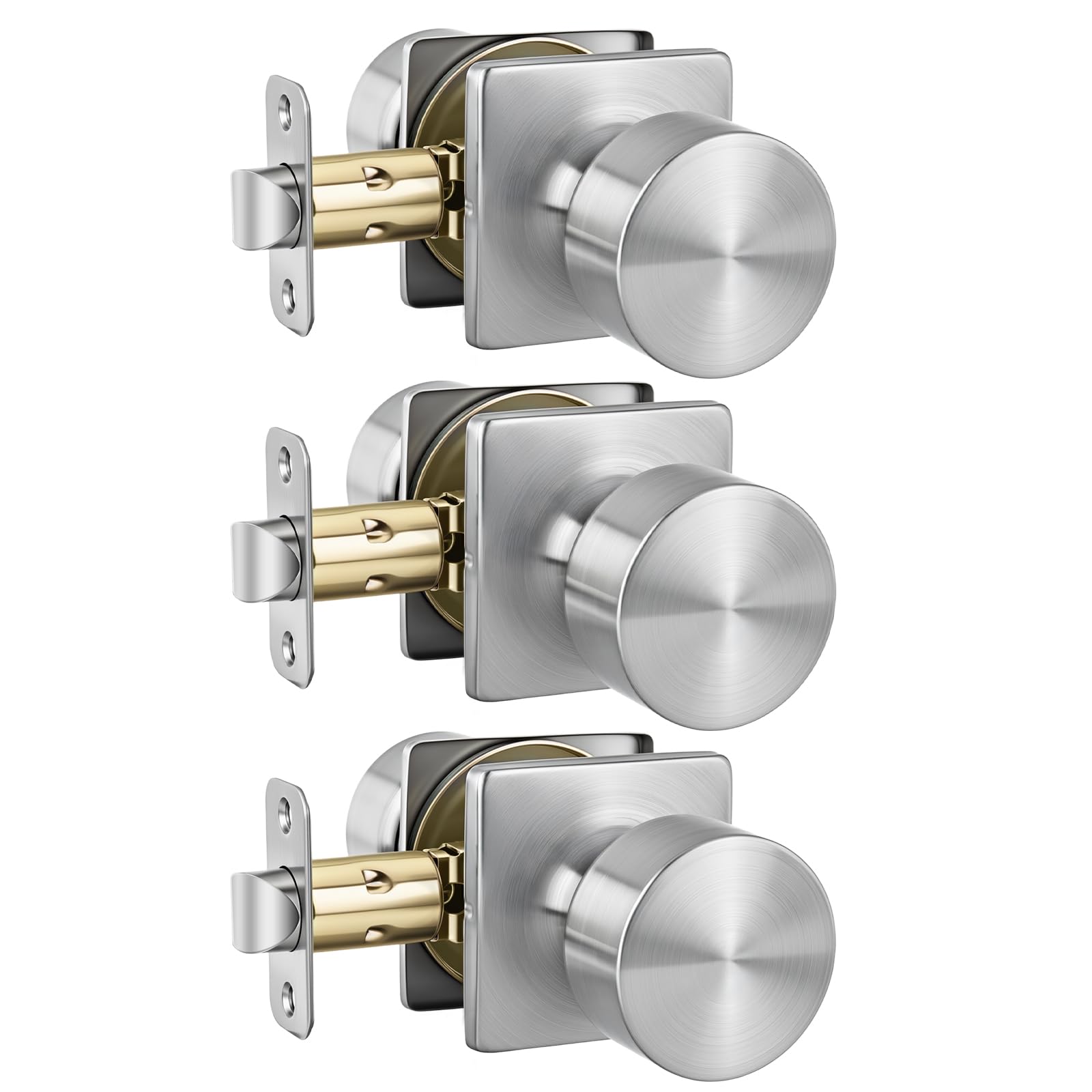 Haidms Black Interior Door Knobs - 8 Pack -17 Haidms Black Interior Door Knobs - 8 Pack -17