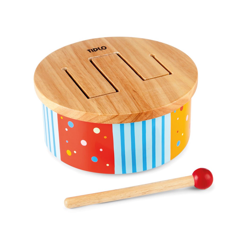 Tidlo Wooden Rainbow Drum