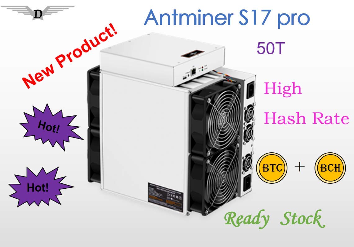 Antminer S17 Pro 50t Asic Miner Sha256 Bch Btc Bitcoin