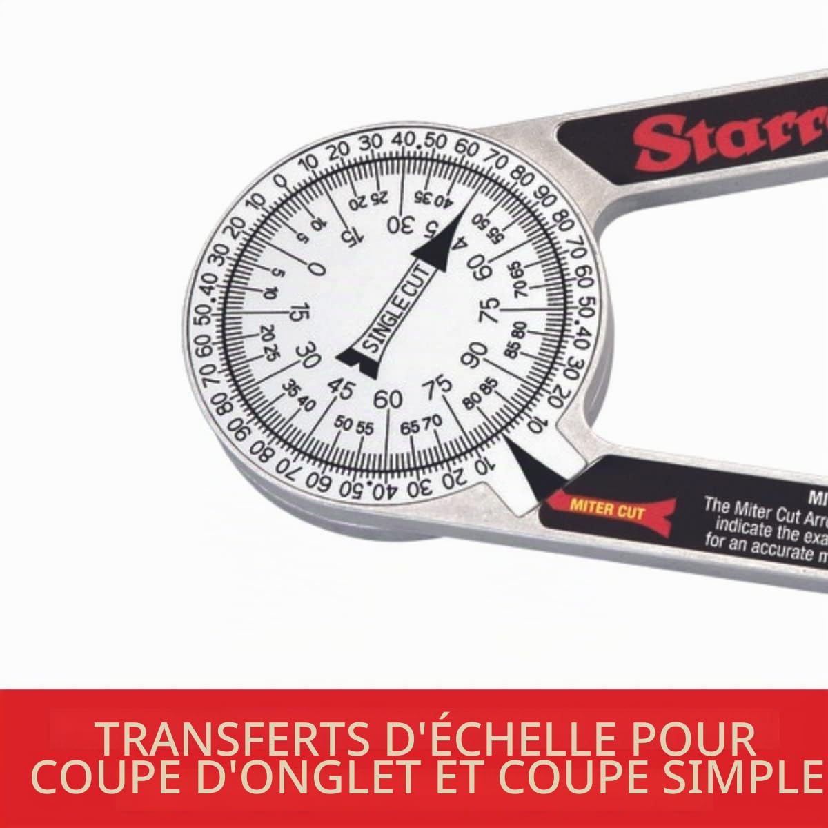 Starrett 505A Pro-Site Rapporteur Aluminium 17,8 cm