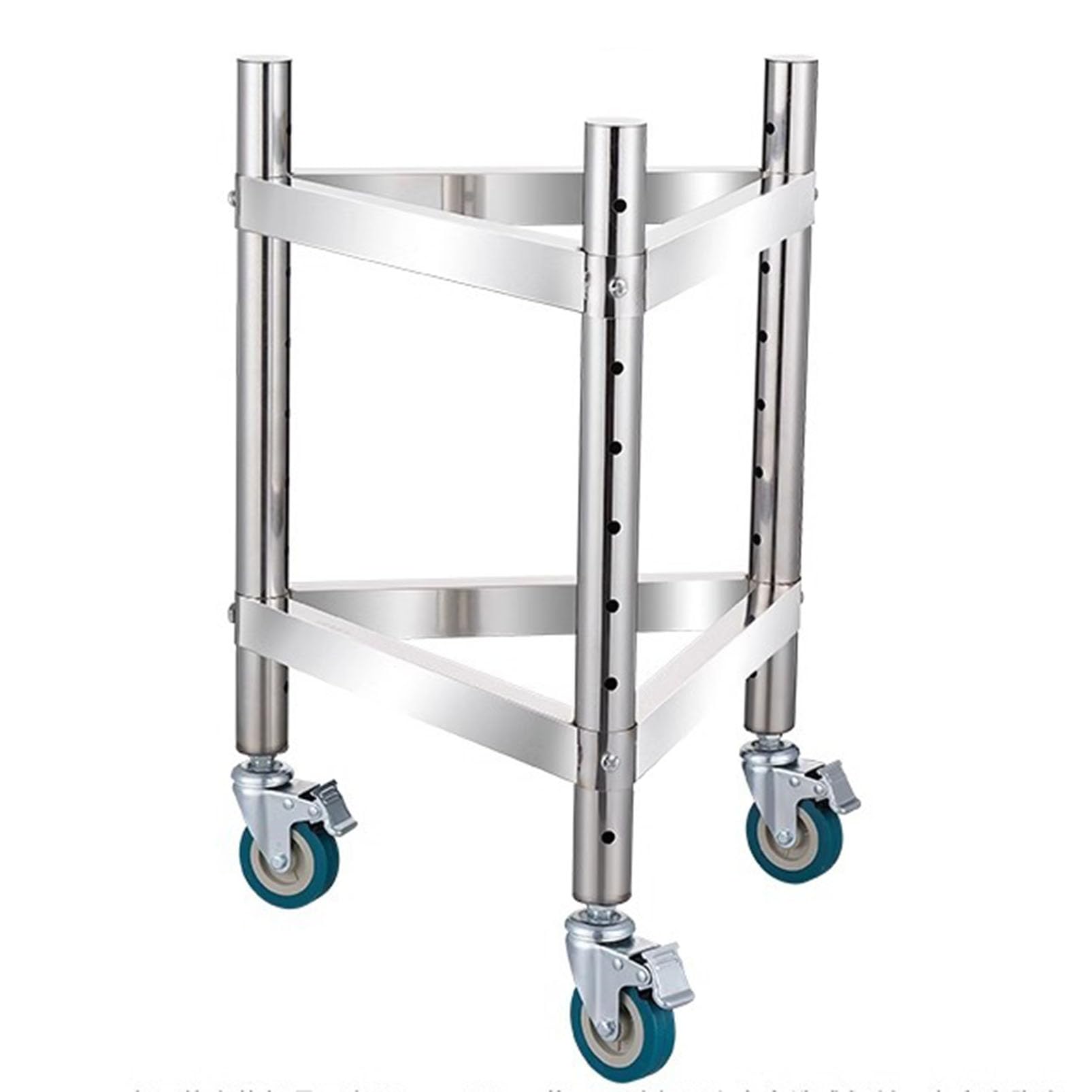 Carrello a barile resistente con rotelle, supporto regolabile in altezza per vino, pasto, friggitrice, grasso, bottiglia d'acqua