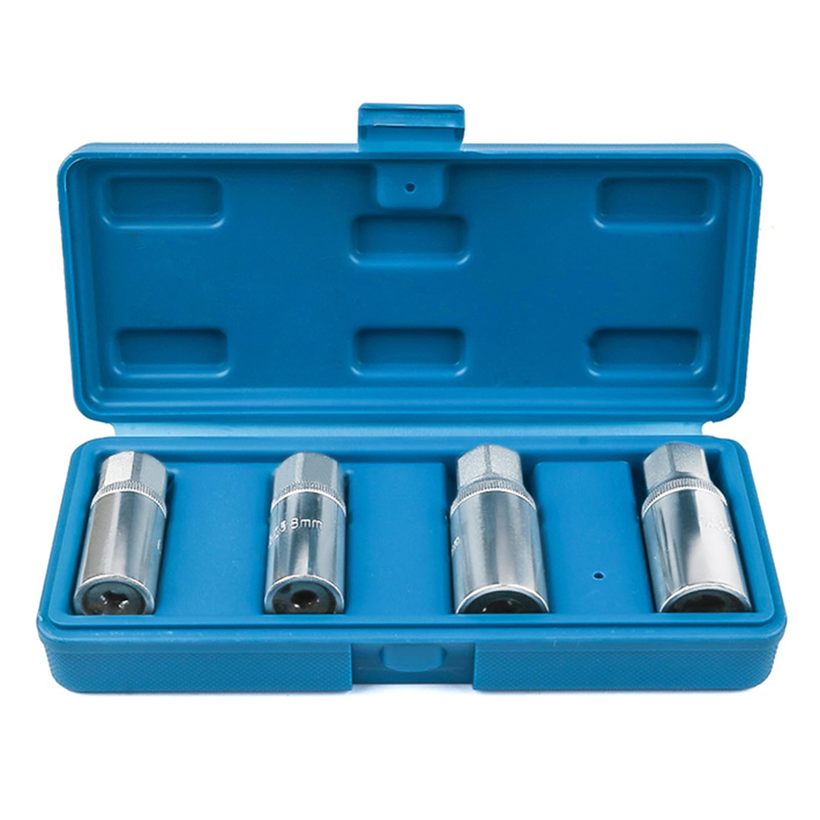 Juego de 4 extractores de espárragos de alta resistencia, herramienta para espárragos métricos de 12,5 mm, extractores de espárragos con accionamiento cuadrado, 6/8/10/12 mm, resistentes y portátile