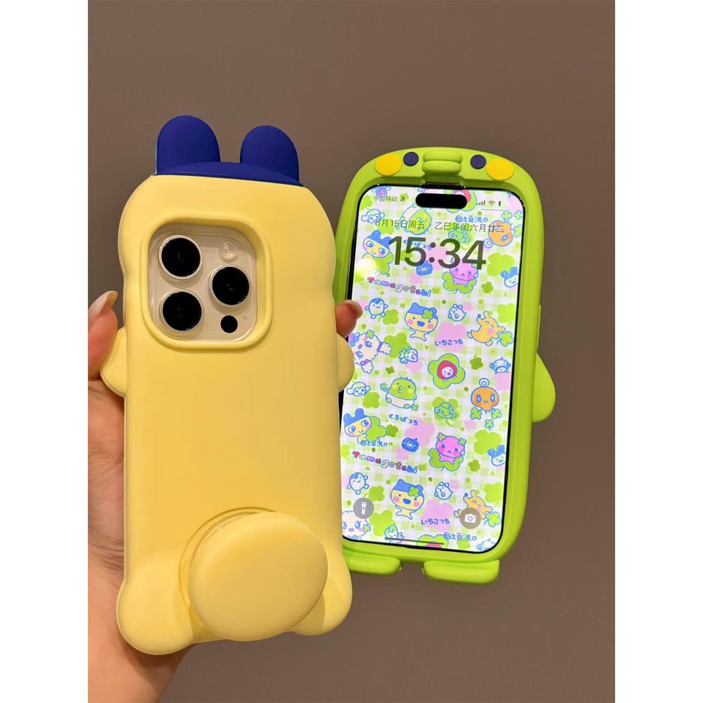 Amazon.co.jp: たまごっち伸縮スタンドスマホケースiPhone 16 promax 