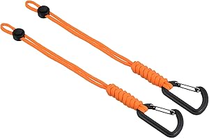 PATIKIL Paracord Keychains with Clips for Wrist, Backpack and Belt Loops (2-Pack)