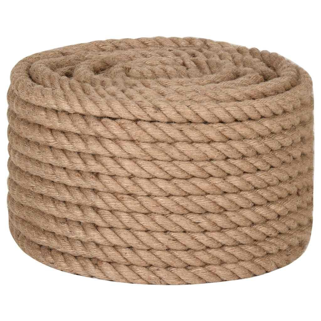 Vidaxl Rope 100% Jute 20 mm 100 M Ropes from B&Q