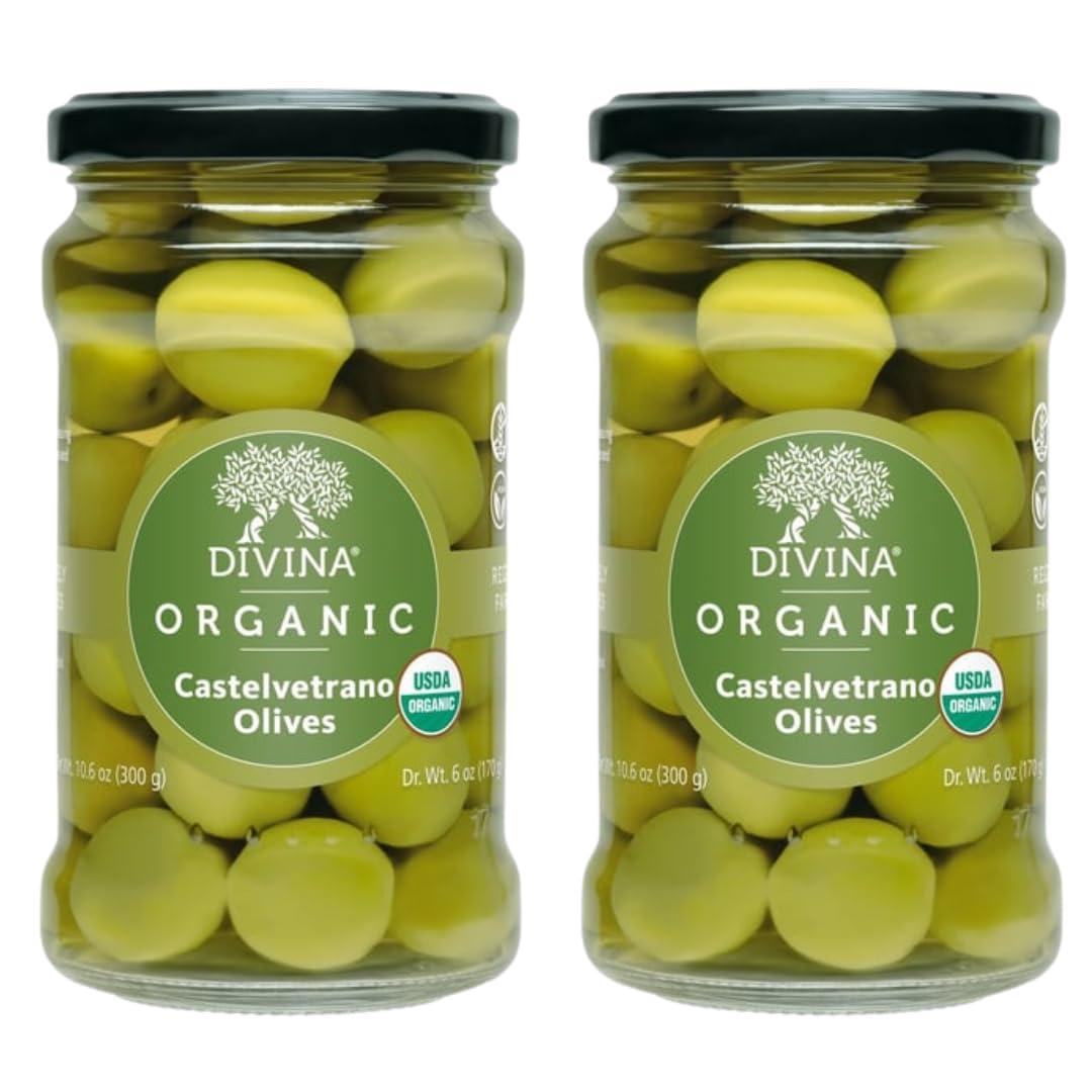 Amazon.com: DIVINA Organic Castelvetrano Olives, 10.6 oz (2-Pack